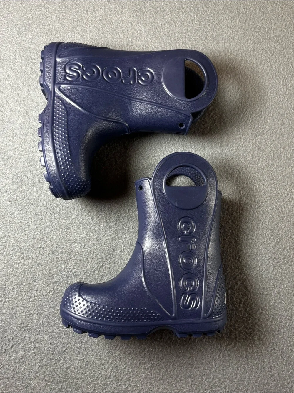 Crocs Kids Blue Handle it Rain Boots US Toddler’s Size C6 Slip-On Toddler 6